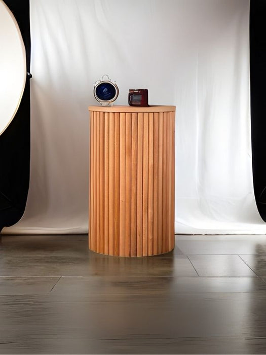 Havvana Bohem Natural Ahşap Yan Sehpa