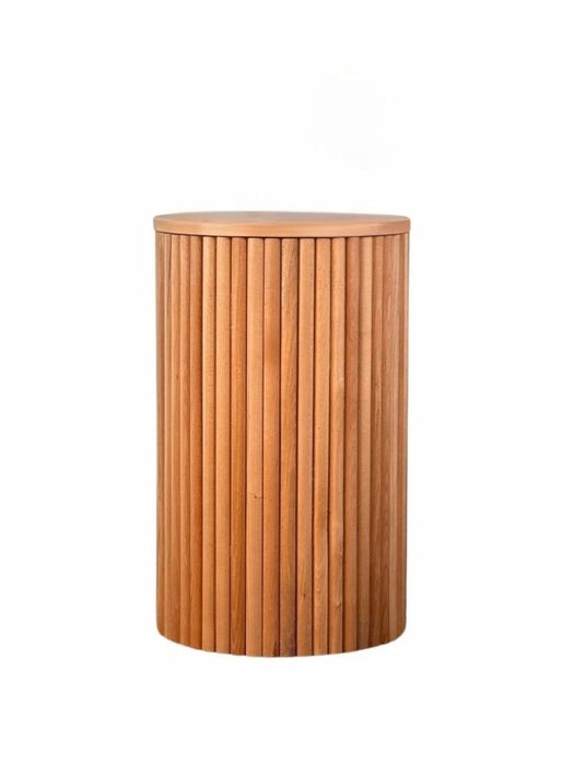 Havvana Bohem Natural Ahşap Yan Sehpa