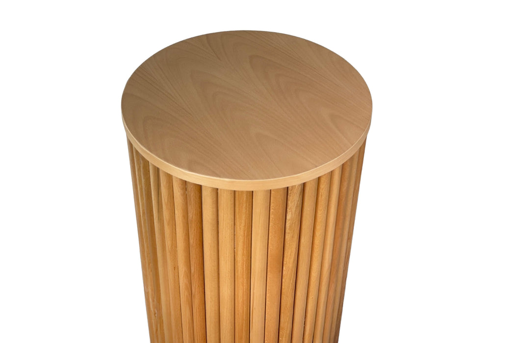 Havvana Bohem Natural Ahşap Yan Sehpa