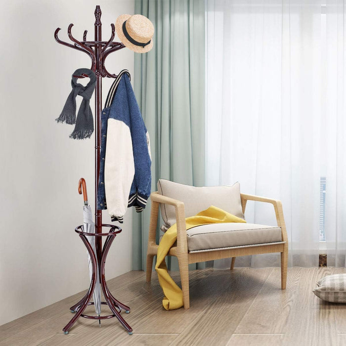 Hawthorne 6'lı Ahşap Tonet Askılık