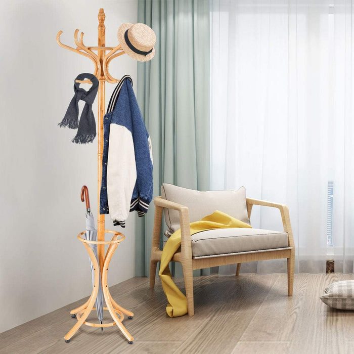 Hawthorne 6'lı Ahşap Tonet Askılık