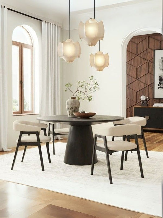 Hemera Ceviz Ahşap Yemek Masası 120x120