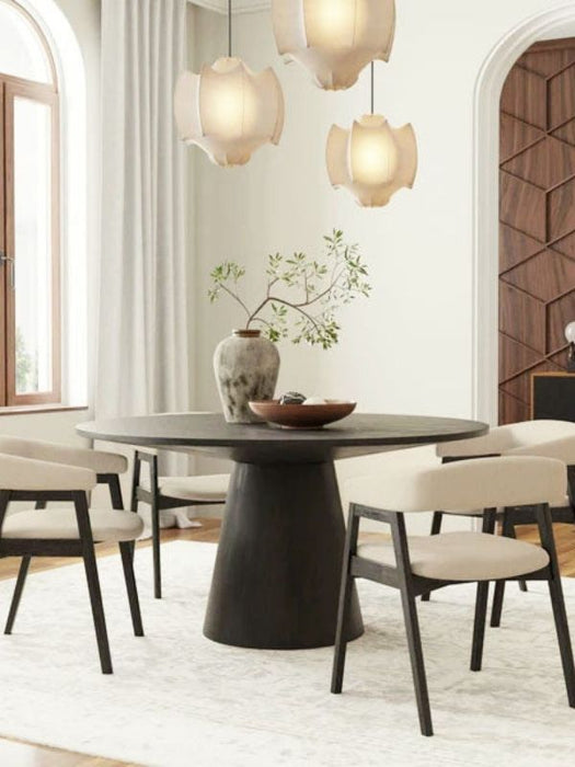 Hemera Ceviz Ahşap Yemek Masası 120x120