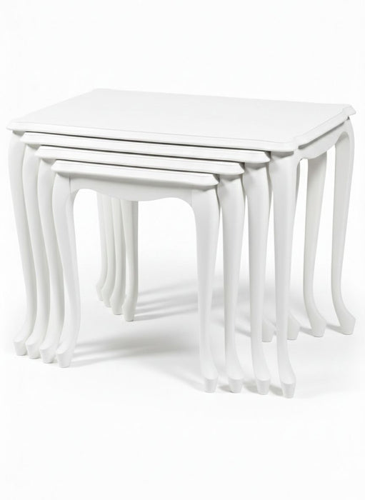 Oakly Lükens 4'lü Ahşap Zigon Sehpa