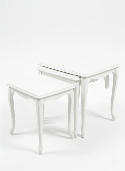 Oakly Lükens 4'lü Ahşap Zigon Sehpa