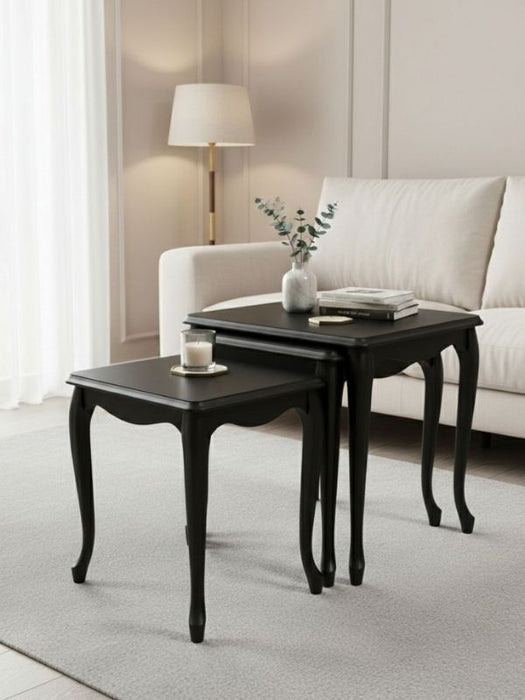 Oakly Lükens 4'lü Ahşap Zigon Sehpa