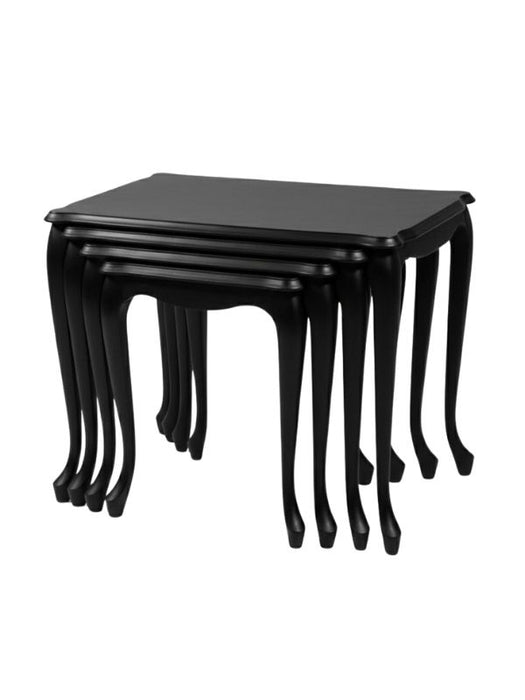 Oakly Lükens 4'lü Ahşap Zigon Sehpa