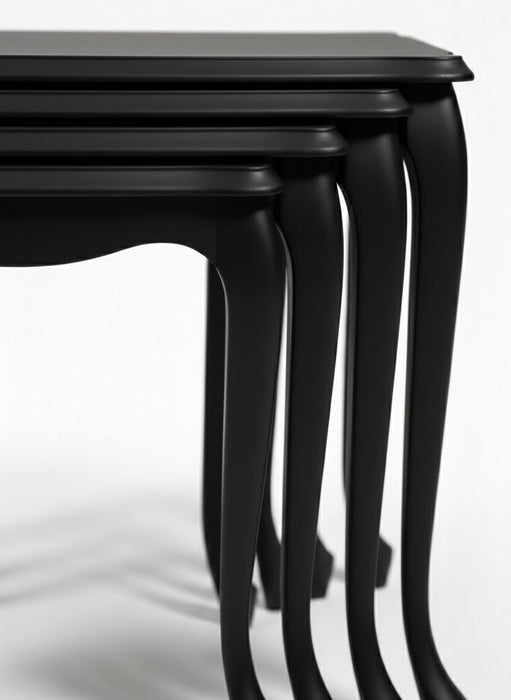 Oakly Lükens 4'lü Ahşap Zigon Sehpa