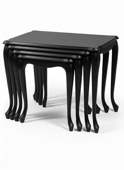 Oakly Lükens 4'lü Ahşap Zigon Sehpa