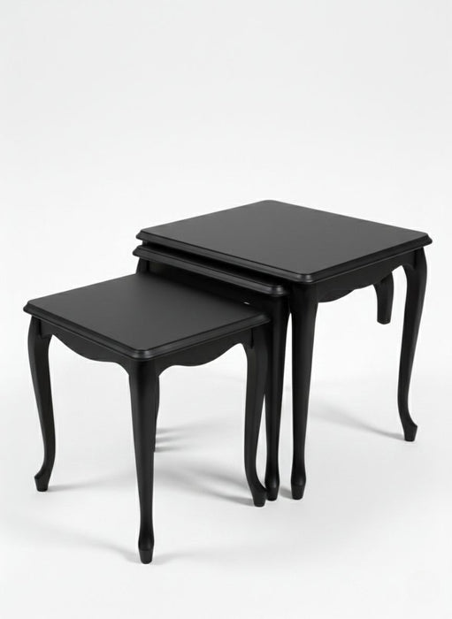 Oakly Lükens 4'lü Ahşap Zigon Sehpa