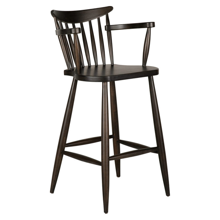 Hudson Ahşap Bar Sandalyesi