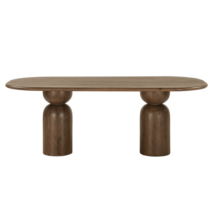 İmperial İtalyan Still Oval Ahşap Yemek Masası 100x210