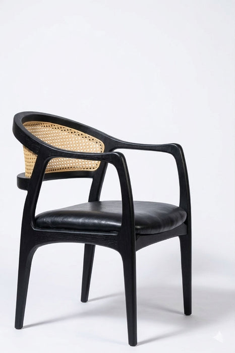 Kensington Rattan İskandinav Ahşap Sandalye