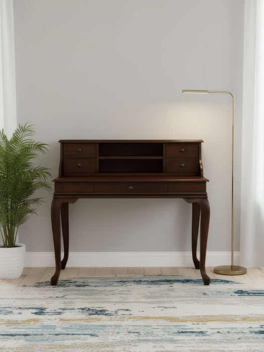 Crown Fransız Still Raflı Ahşap Çalışma Masası 80x125