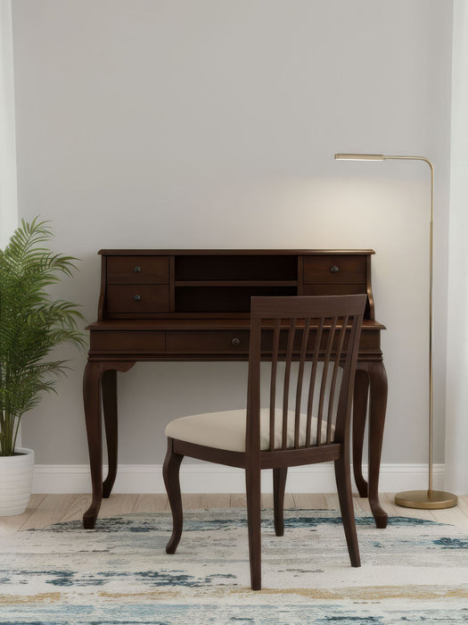 Crown Fransız Still Raflı Ahşap Çalışma Masası 80x125