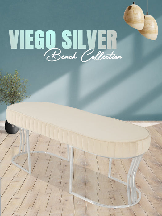 VİEGO SILVER STRİPED PUF-Kapitoneli Chester Model Puf