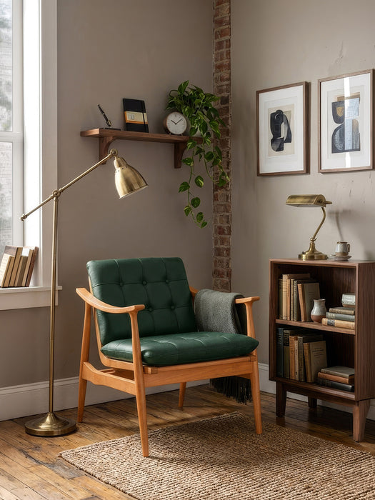 Legno Dual Kolçaklı Ahşap Berjer