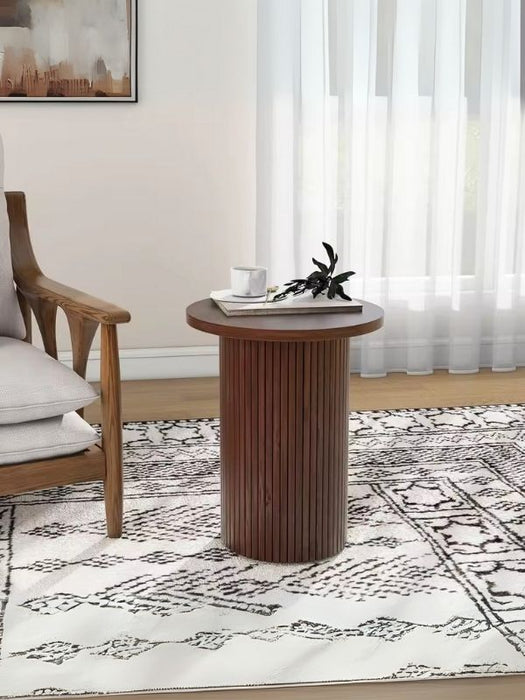 Leonora Bohem Ahşap Yan Sehpa