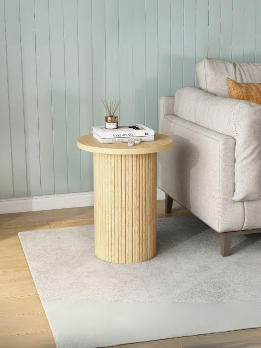 Leonora Bohem Ahşap Yan Sehpa