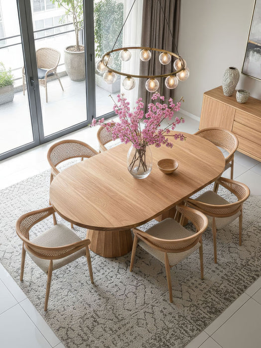 Ligna Açılır Masif Ahşap Yemek Masası