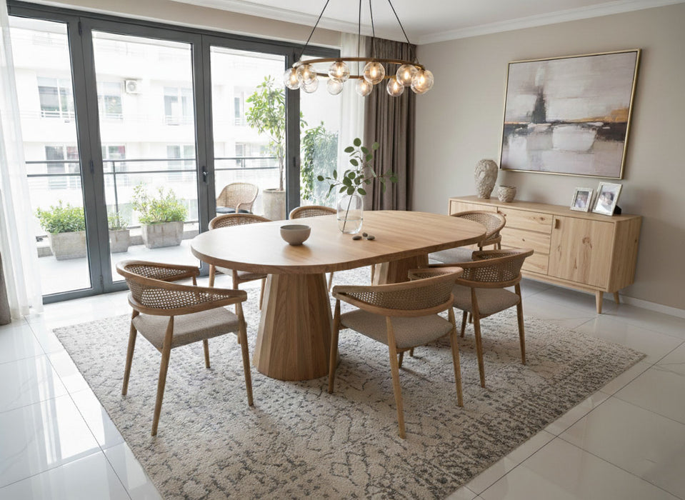 Ligna Açılır Masif Ahşap Yemek Masası