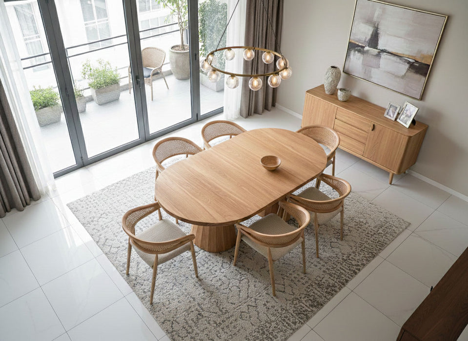 Ligna Açılır Masif Ahşap Yemek Masası