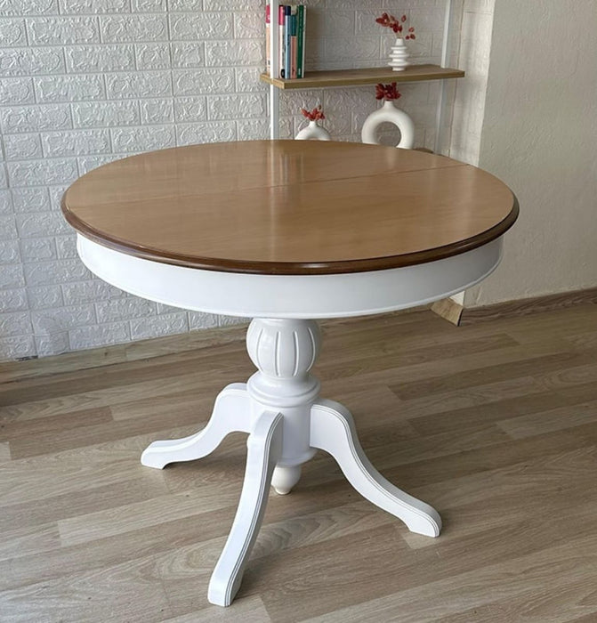 Lindon Baba Ayak Yuvarlak Açılır Masa 90x90