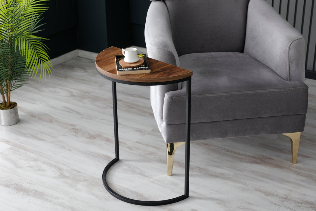 Lisa Metal Tekli Yan Sehpa