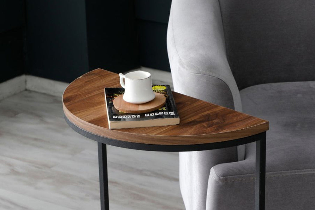 Lisa Metal Tekli Yan Sehpa