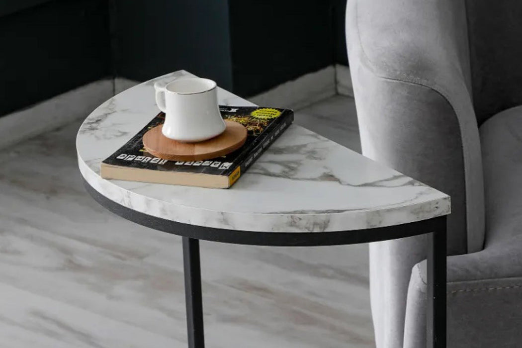 Lisa Metal Tekli Yan Sehpa