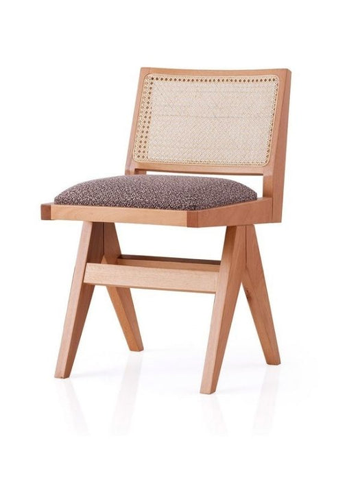 Lofoten Pergel Hazeranlı Hasırlı Ahşap Sandalye