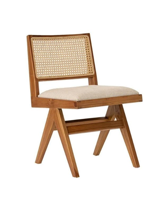 Lofoten Pergel Hazeranlı Hasırlı Ahşap Sandalye