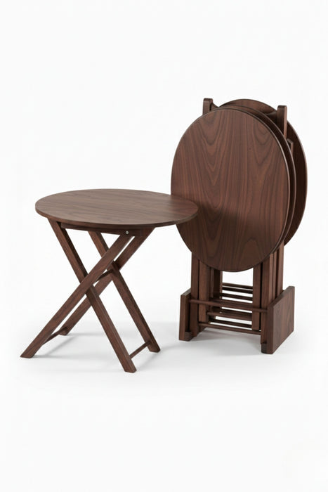 Loop 4'lü Ahşap Çanta Zigon Sehpa