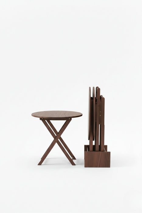 Loop 4'lü Ahşap Çanta Zigon Sehpa