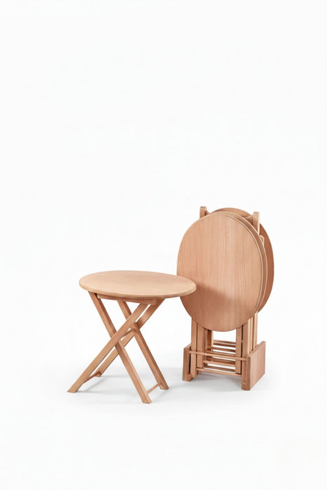 Loop 4'lü Ahşap Çanta Zigon Sehpa