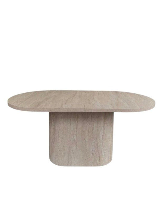 Lucca Oval Traverten Masa, 90x170