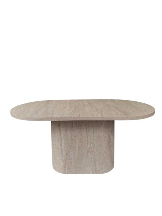 Lucca Oval Traverten Masa, 90x170