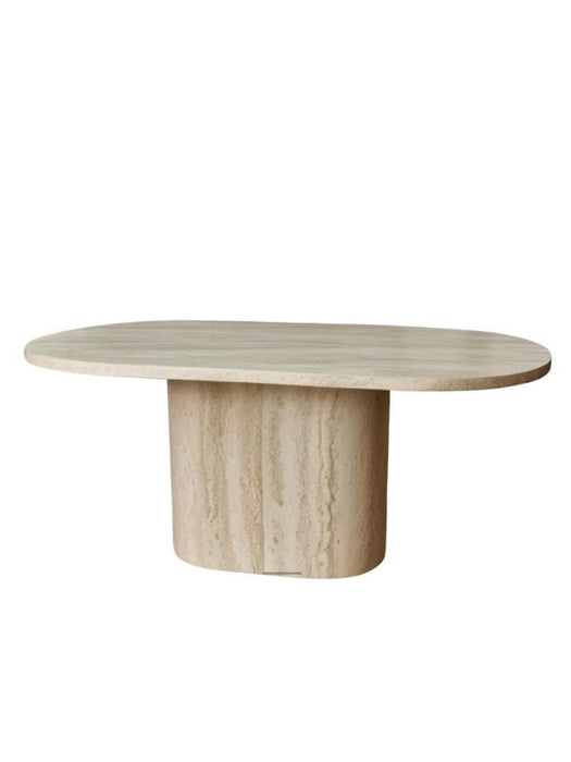 Lucca Oval Traverten Masa, 90x170