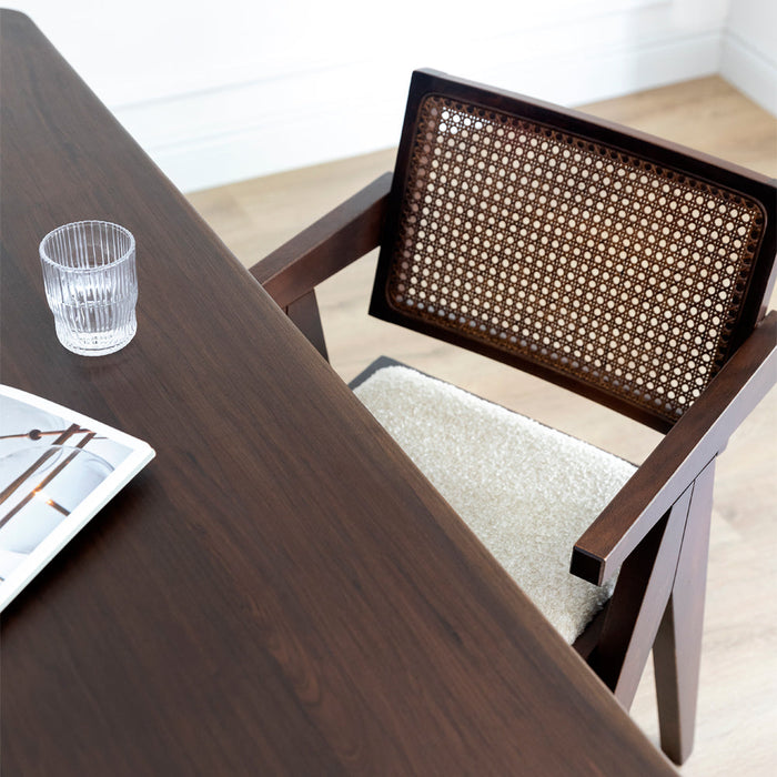 Luna Hazeranlı Ceviz Ahşap Sandalye