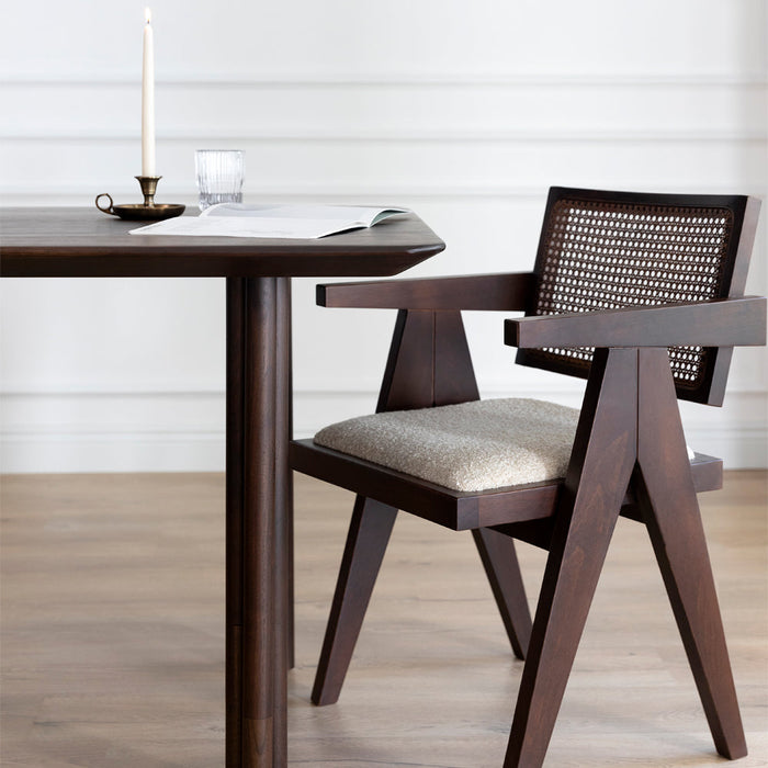 Luna Hazeranlı Ceviz Ahşap Sandalye