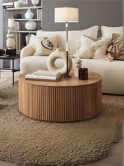 Lunna İskandinav Yuvarlak Orta Sehpa