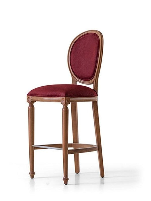 Madalyon Ahşap Bar Sandalyesi