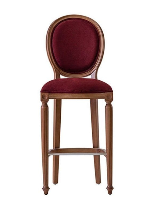 Madalyon Ahşap Bar Sandalyesi