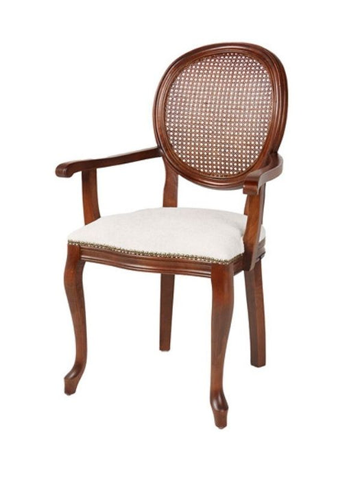 Madalyon Hazeranlı Kolçaklı Sandalye