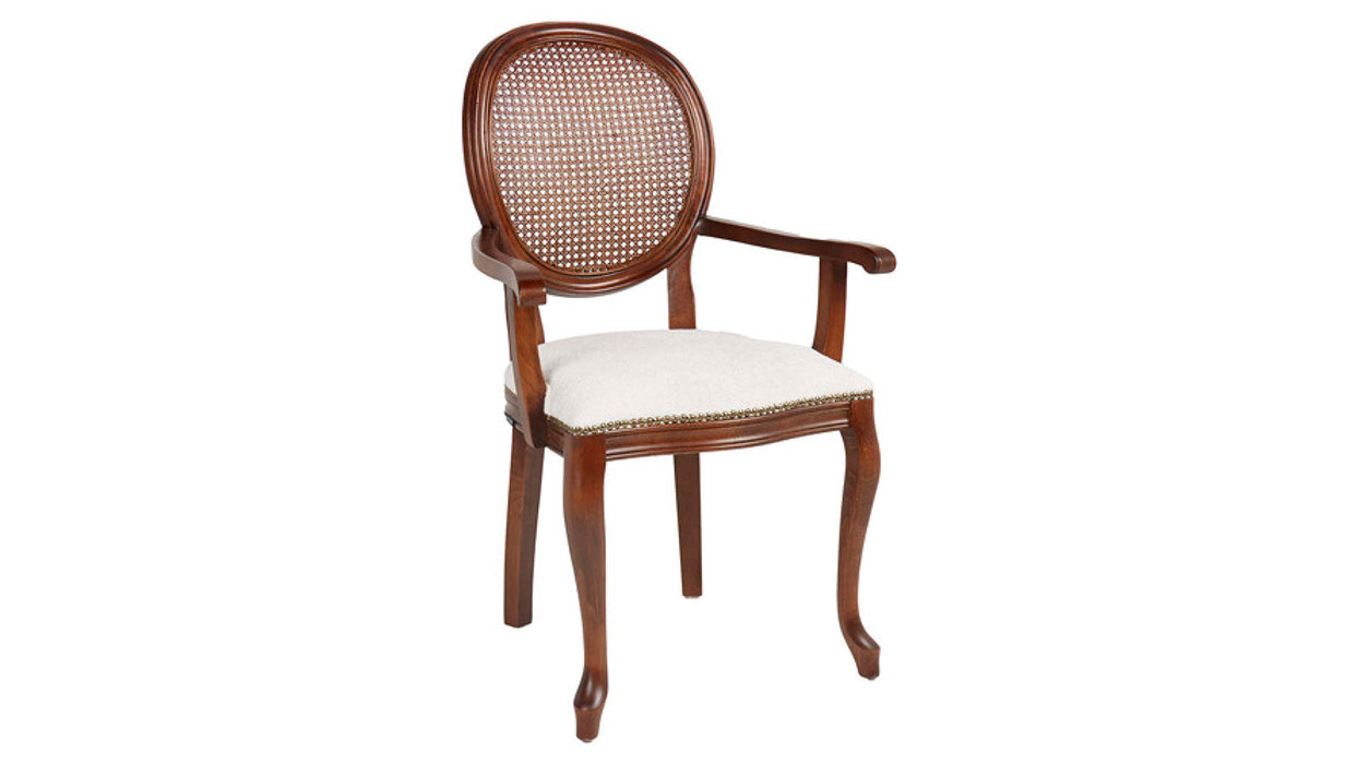 Madalyon Hazeranlı Kolçaklı Sandalye