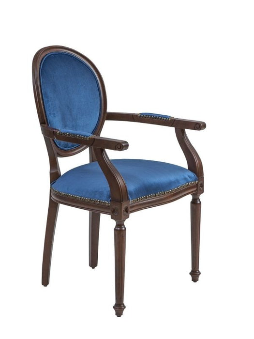 Madalyon Kolçaklı Ahşap Klasik Sandalye