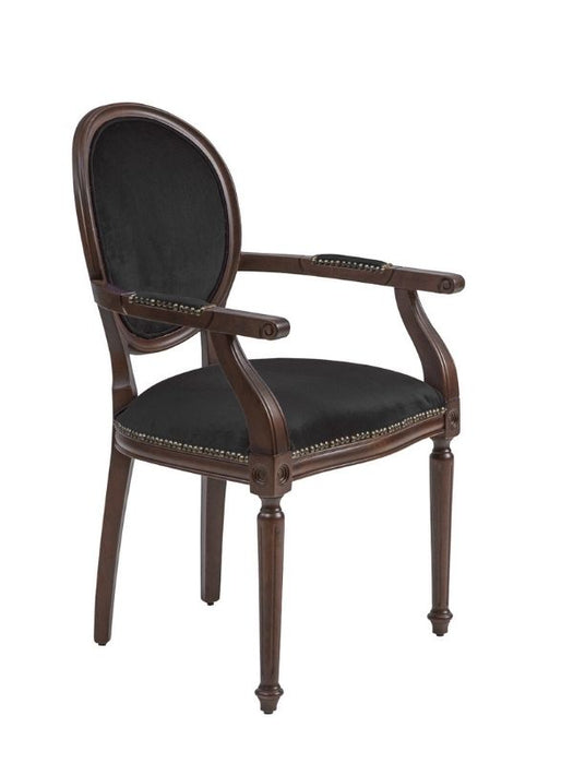 Madalyon Kolçaklı Ahşap Klasik Sandalye