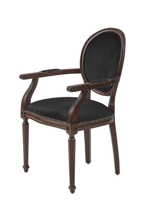 Madalyon Kolçaklı Ahşap Klasik Sandalye