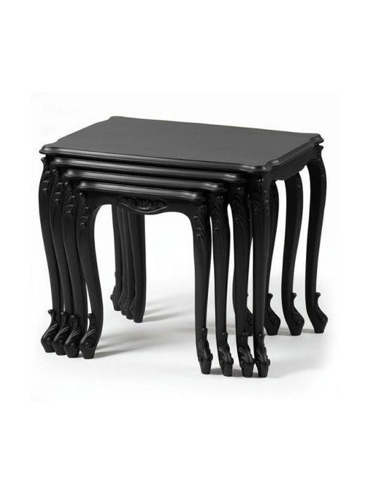 Majestic Fransız Still 4'lü Ahşap Zigon Sehpa