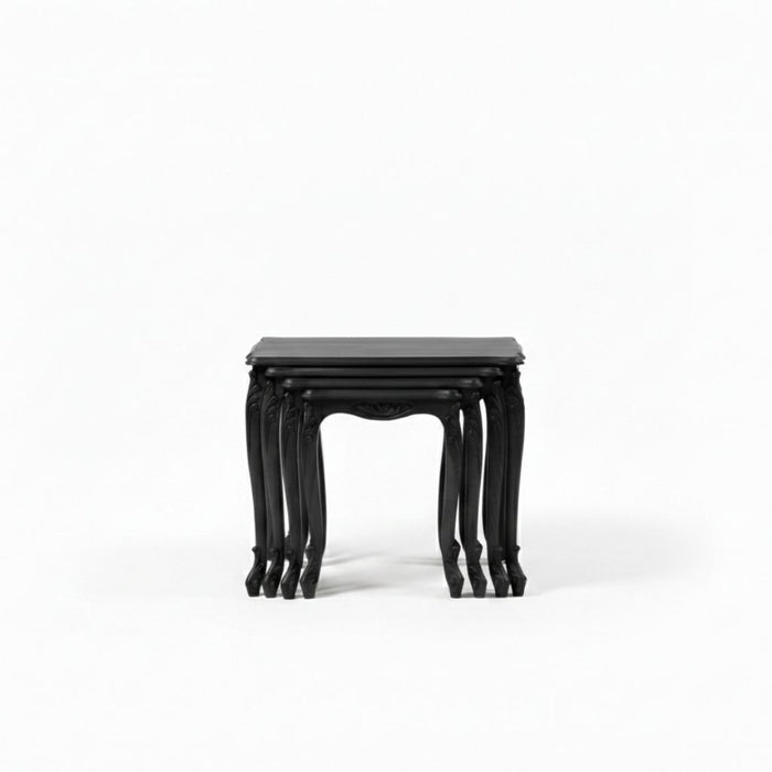 Majestic Fransız Still 4'lü Ahşap Zigon Sehpa